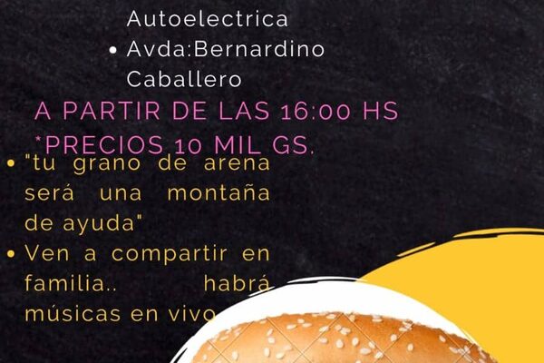 Preparan hamburgueseada para enfermo de cáncer