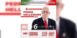  DON PEDRO HELLEMANS BUSCA SER CONCEJAL DE ITAPÚA