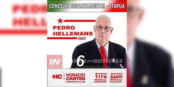  DON PEDRO HELLEMANS BUSCA SER CONCEJAL DE ITAPÚA