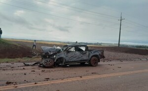 Camioneta quedó destruida tras accidente en Naranjal