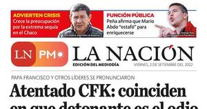 La Nación / LN PM: edición mediodía del 2 de septiembre