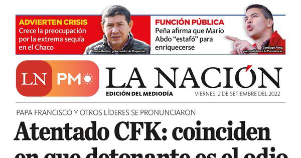 La Nación / LN PM: edición mediodía del 2 de septiembre