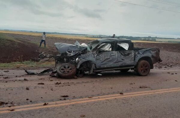 Aparatoso accidente deja un lesionado grave en Alto Paraná - ABC en el Este - ABC Color
