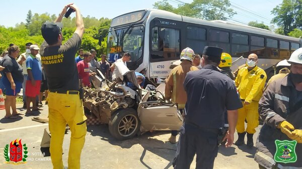Grave accidente tránsito en Ypané: 1 muerto y 2 heridos | 1000 Noticias