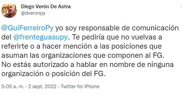 La Nación / Fuerte puja interna por ser el portavoz del Frente Guasú se refleja en redes sociales