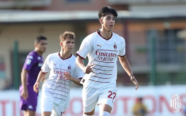 Hugo Cuenca jugará con el AC Milan la Champions Juvenil - Fútbol - ABC Color