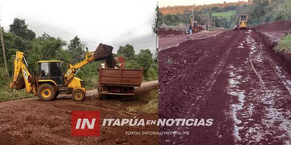 OBRAS ENCARADAS POR LA MUNICIPALIDAD DE C.A. LÓPEZ AVANZAN A BUEN RITMO