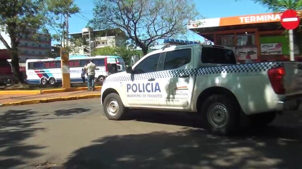 Refuerzan seguridad en el entorno de la Terminal de Ómnibus de Encarnación