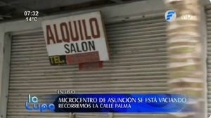 Comerciantes abandonan el centro de Asunción a causa de la inseguridad