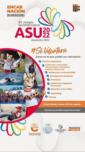 Encarnación: Buscan voluntarios para Odesur - Nacionales - ABC Color