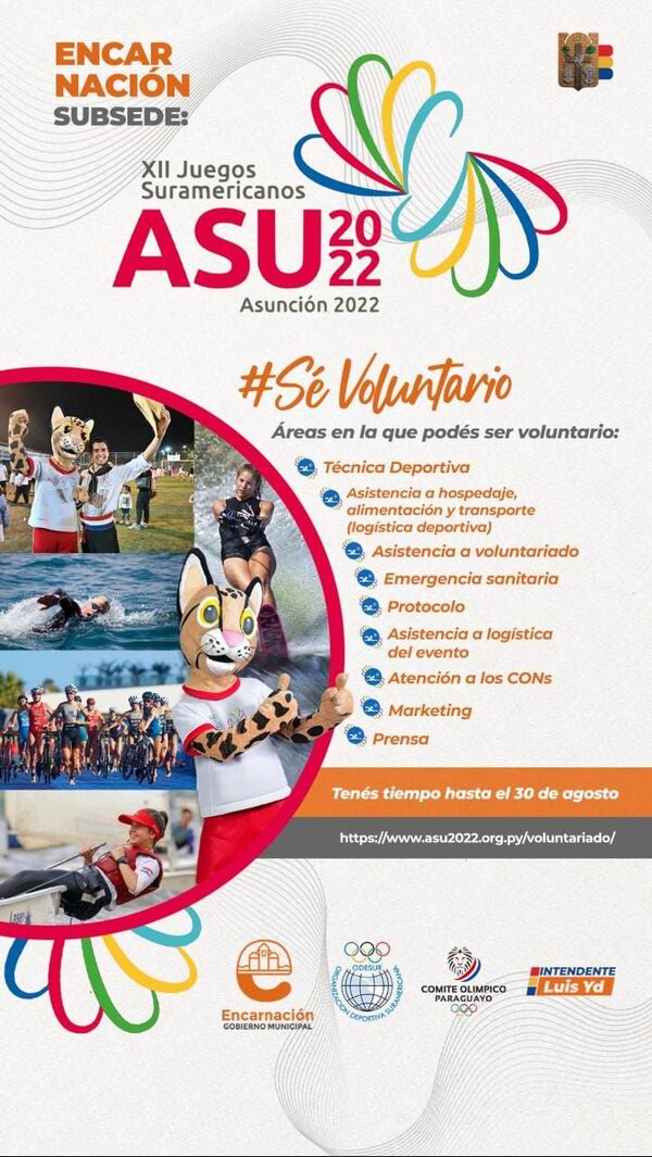 Encarnación: Buscan voluntarios para Odesur - Nacionales - ABC Color