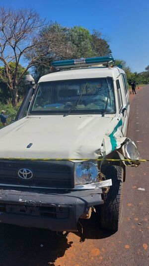 Motociclista falleció al ser embestido por una ambulancia del Ministerio de Salud - Nacionales - ABC Color