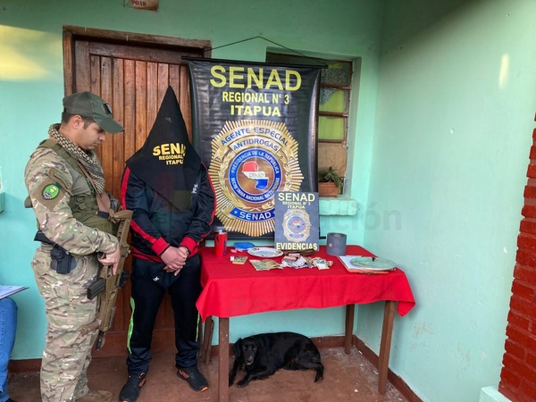 Allanan vivienda y detienen a presunto microtraficante en B° San Isidro de Encarnación