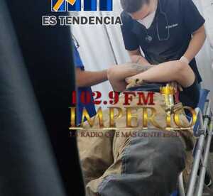 Bombero fue herido con piedra por un curioso cuando combatía incendio de vivienda - Radio Imperio