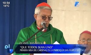 Primera misa del cardenal Adalberto Martínez en Paraguay | Telefuturo