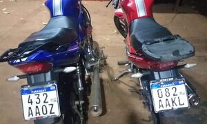 Recuperan dos motocicletas denunciadas como hurtadas