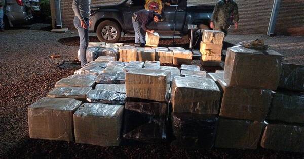 La Nación / Decomisan camión que llevaba cerca de 2.000 kilos de marihuana entre maderas