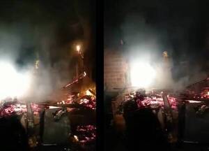 Crónica / Voraz incendio consumió en un syky una humilde casa de madera