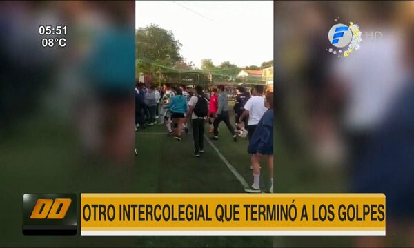 Intercolegial terminó a los golpes en Asunción | Telefuturo