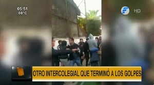 Intercolegial termina a los golpes en Asunción