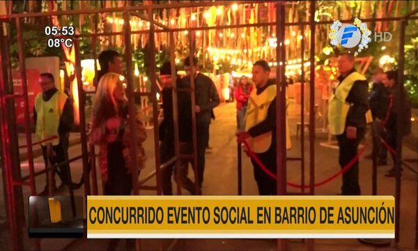 Concurrido evento social en barrio de Asunción | Telefuturo