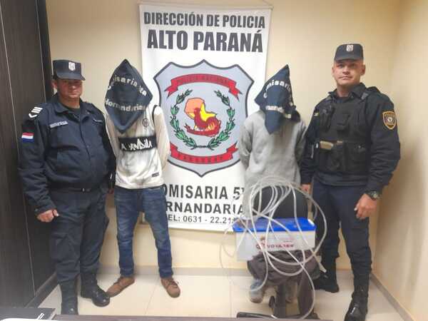 Cae dúo de ladrones en un barrio de Hernandarias - La Clave