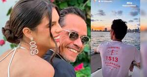 La Nación / Nadia Ferreira presumió a Marc Anthony, dejando en claro que es suyo