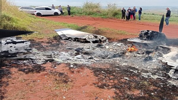 Avioneta boliviana se incendió en Yhú | Noticias Paraguay