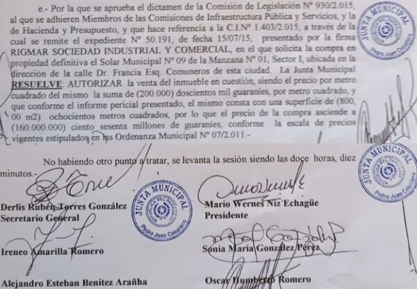 Funcionarios municipales que ningunearon a la Junta Municipal arreglaron su situación entre 4 paredes