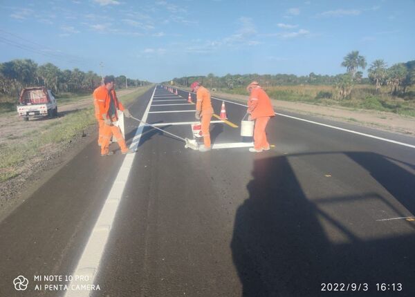 Mejoramiento del tramo Pozo Colorado – Concepción alcanza 82,5% de avance promedio