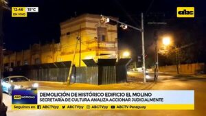 Demolición del histórico edificio El Molino  - ABC Noticias - ABC Color