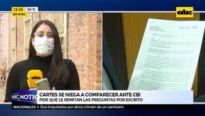 Cartes se niega a comparecer ante CBI - ABC Noticias - ABC Color