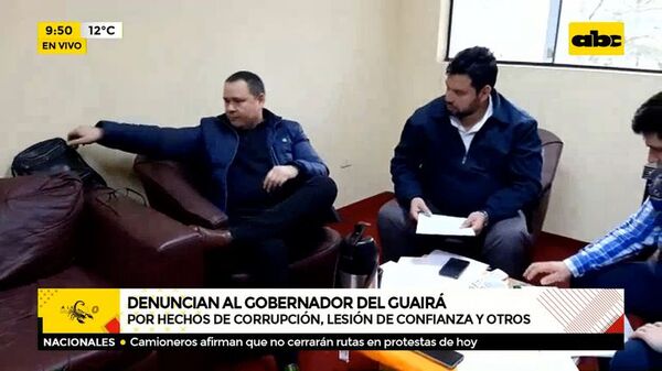 Guairá: Interventores denunciaron a Gobernación por hechos de corrupción - A La Gran 7-30 - ABC Color