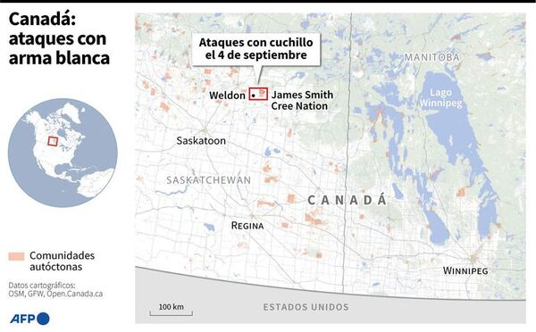 Masacre en Canadá: un sospechoso muerto y otro huye tras asesinar a 10 personas - Mundo - ABC Color