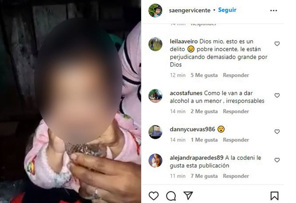 “Jakare” Saenger muestra en Instagram a una bebé tomando cerveza - Noticiero Paraguay