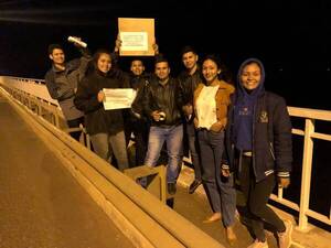 Realizan campaña por la vida en el Puente Nanawa ante ola de depresiones juveniles