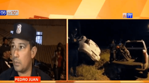 ¡Terrible! Taxi robado chocó a un motociclista en Pedro Juan Caballero | Noticias Paraguay
