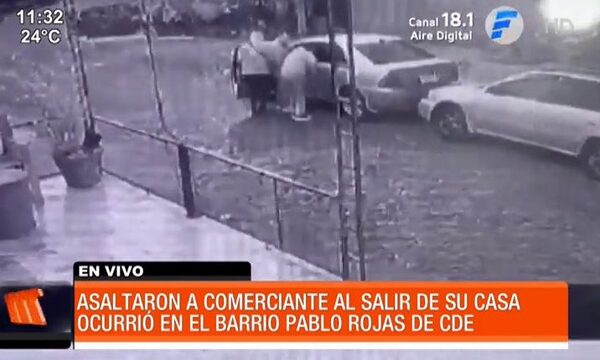 Asaltaron a comerciante al salir de su casa | Telefuturo