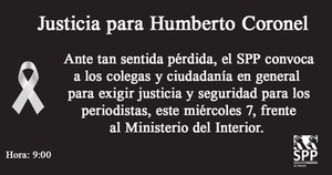 SPP denuncia que muerte de Humberto Coronel es resultado de la inacción estatal - Noticde.com
