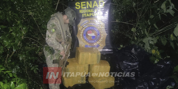 PAQUETES DE MARIHUANA HALLADOS CAMINO A ITACUA PESARON 158 KG