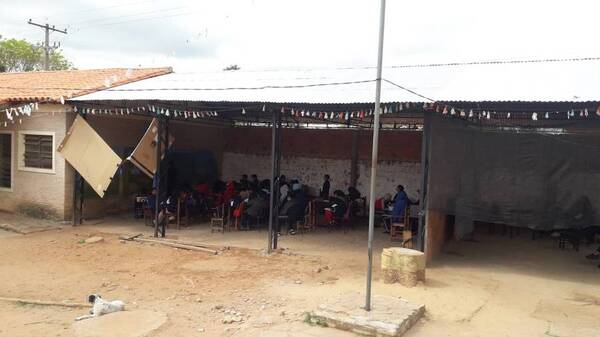 Diario HOY | Padres de Limpio levantaron galpones con chapa y media sombra para clases
