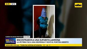 Encontraron a una supuesta ladrona en la casa - ABC Noticias - ABC Color