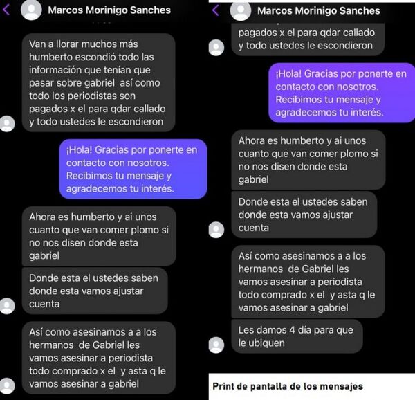 Buzón de mensajes de red social de radio Amambay se reciben más amenazas a periodistas