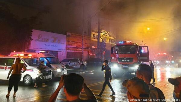 Incendio en un bar de Vietnam deja 12 muertos y 11 heridos
