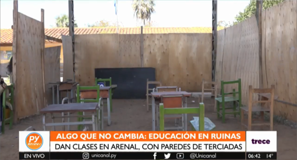 Educación en crisis: Más de 4.000 instituciones con problemas graves de infraestructura - Unicanal