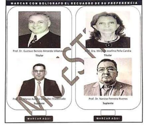 Habilitaron boletín de voto para la elección de docentes de la UNA para Consejo de la Magistratura - Nacionales - ABC Color
