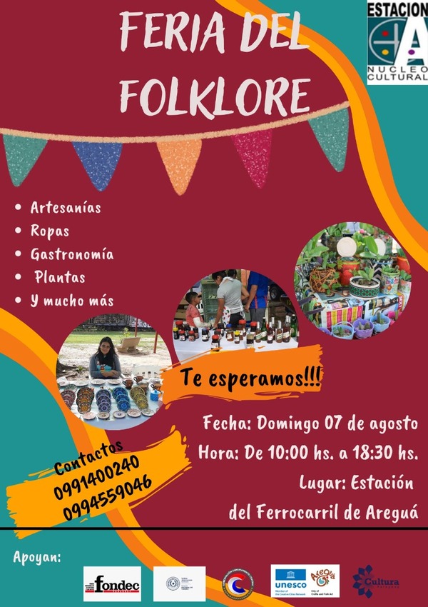 Invitan este domingo a Feria del Folclore en la estación del tren de Areguá - Unicanal
