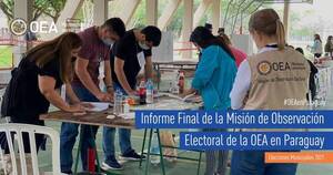 La Nación / Misión de OEA destaca confianza hacia el TSJE y emite algunas recomendaciones