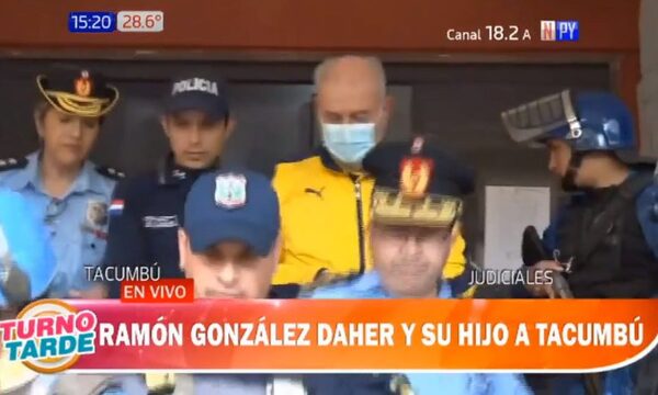 Ramón González Daher y su hijo llegaron a Tacumbú | Telefuturo