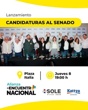 Sole Núñez y Kattya González presentan candidatos de su lista al Senado - El Trueno